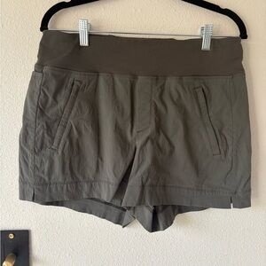 Athleta High Waist Olive Shorts